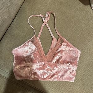 velvet aerie crop top